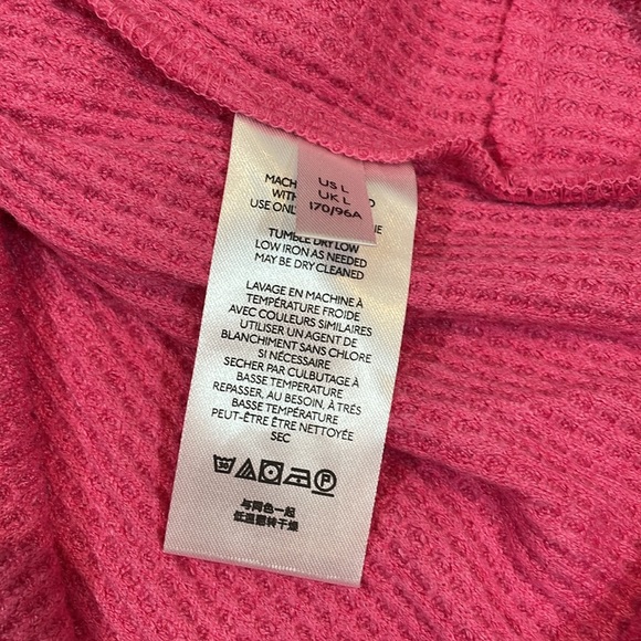 Urban Outfitters Cropped Top Size Large Pink Wrap Front NWOT - Picture 8 of 10